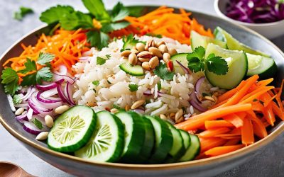 Recette facile de salade de riz thaï : saveurs et fraîcheur garanties